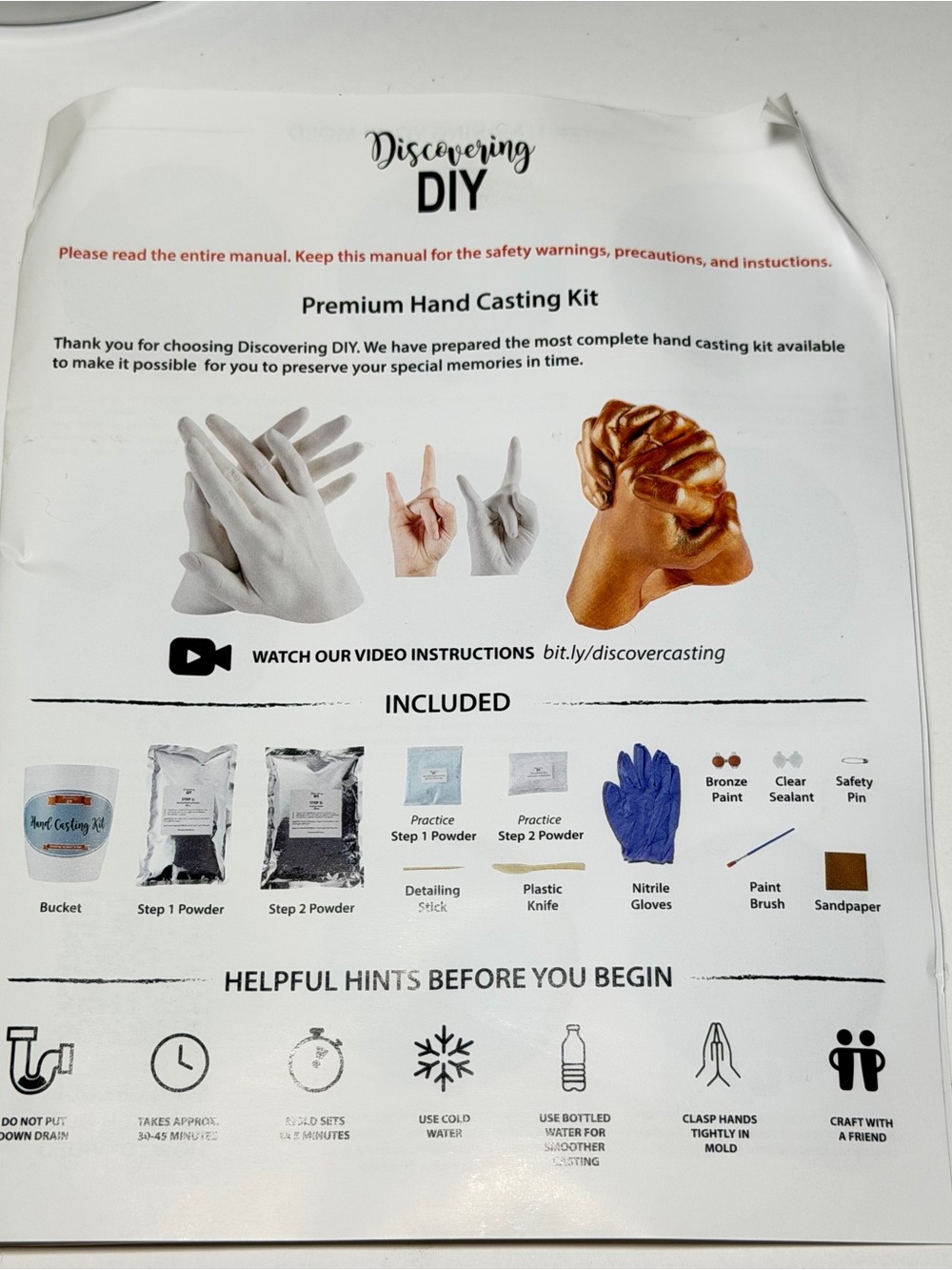Hand Casting Kit - Hand Mold Kit - Picture 8 of 10